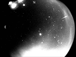 Geminid meteor on the morning of December 14, 2025