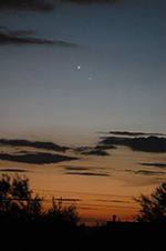 Conjunction of Venus and Mercury January 10, 2015
