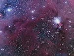 Barnard 1 and Barnard 205.  Labeled image.