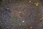Barnard 46, 47, and 280.  Labeled image