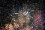 M6 and Barnard 275 and 276 labeled image