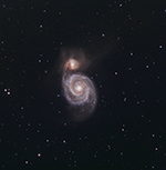 M51 on the evening of Saturday April 14, 2018