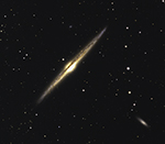 NGC4565, cropped and enlarged image