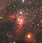 Cave Nebula on the evening of Saturday September 8, 2018
