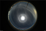 ALCOR all-sky camera view of Moon Halo January 12, 2022